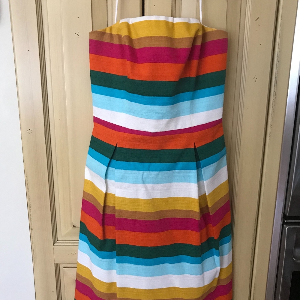 Strapless Striped Dress